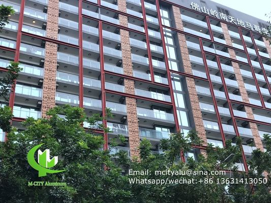 Buen precio Panel de aluminio perforado recubierto en polvo con colores RAL personalizables y corte láser CNC para revestimiento de fachada en línea