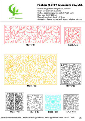 Buen precio Panel Perforado de Aluminio con Recubrimiento en Polvo 1000x2000mm con Patrones Personalizables para Revestimiento de Fachadas en línea