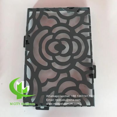 Buen precio Panel perforado de aluminio con recubrimiento en polvo de 2,5 mm de grosor con patrones personalizados para decoración de fachadas en línea