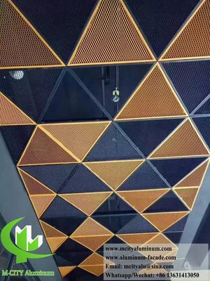 Buen precio Pantalla metálica de malla expandida recubierta en polvo en 1200x2400mm Tamaño con diseño grabado CNC para fachadas en línea
