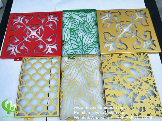 Buen precio Panel de aluminio perforado con recubrimiento en polvo, colores RAL personalizables y punzonado de torreta CNC para revestimiento de fachadas en línea