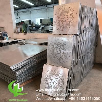 Buen precio Panel de aluminio perforado con recubrimiento en polvo, colores RAL personalizables y punzonado de torreta CNC para revestimiento de fachadas en línea