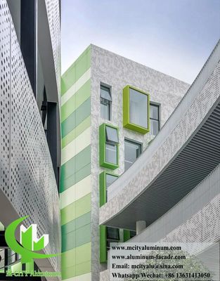 Buen precio Panel de Aluminio Perforado con Recubrimiento en Polvo, Colores RAL Personalizables y Corte Láser CNC para Revestimiento de Fachadas en línea