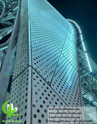 Buen precio Pantallas de aluminio con pantalla de perforación CNC PVDF Revestimiento duradero en línea