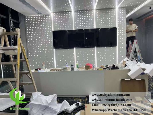 Buen precio Panel de fachada de aluminio perforado con recubrimiento en polvo 1200x2400mm corte láser CNC para revestimiento de metal arquitectónico en línea
