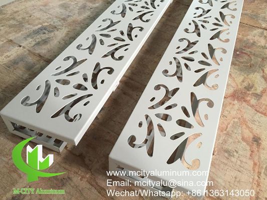 Buen precio Panel de fachada de aluminio perforado con recubrimiento en polvo en colores RAL personalizados y punzonado de torreta CNC para revestimiento arquitectónico en línea