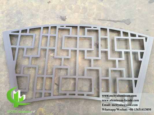 Buen precio Panel de fachada de aluminio perforado y pantalla de metal cortada con láser con recubrimiento en polvo en 1200x2400 mm con diseño grabado en CNC en línea