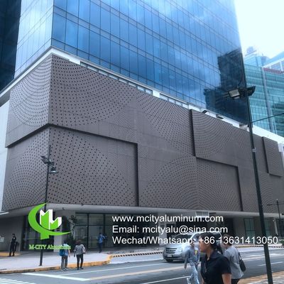 Buen precio Panel de Fachada de Aluminio con Acabado PVDF Arquitectónico con Colores RAL Personalizables y Patrones Cortados con Láser en línea