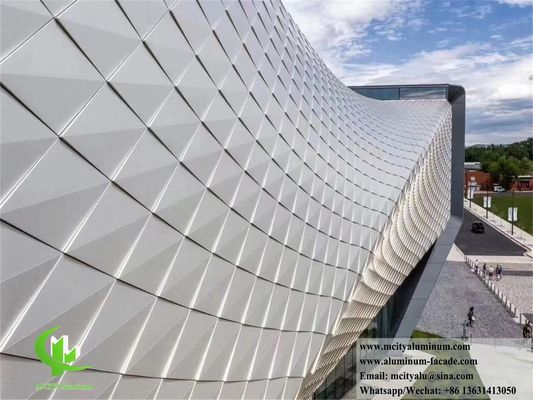 Buen precio Revestimiento de paredes metálicas de forma 3D Hoja de aluminio de corte CNC Panel de pared hecho a medida en línea