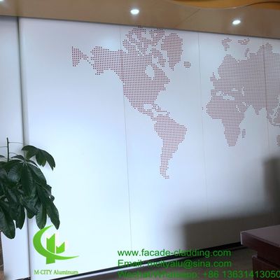 Buen precio Panel de aluminio perforado recubierto en polvo con colores RAL personalizados para revestimiento de fachada en tamaño 1000x2000mm en línea
