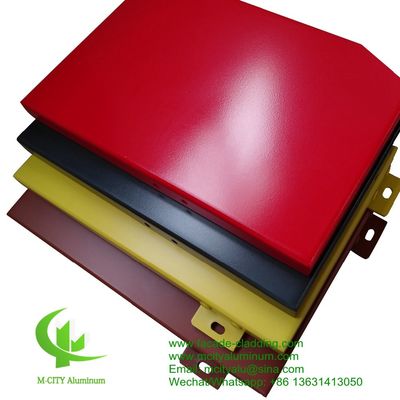 Buen precio Pared cortina de panel de aluminio metálico de 3 mm de aluminio fluorocarbonado de panel sólido para revestimiento de fachada en línea