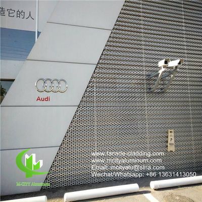 Buen precio Panel perforado de aluminio con recubrimiento en polvo con patrones personalizables y grosor de 1.5-10 mm para revestimiento de fachadas en línea