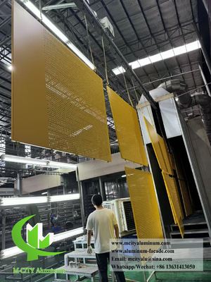Buen precio Panel de aluminio perforado recubierto en polvo con corte CNC personalizado para revestimiento de pared de 1000x2000 mm en línea