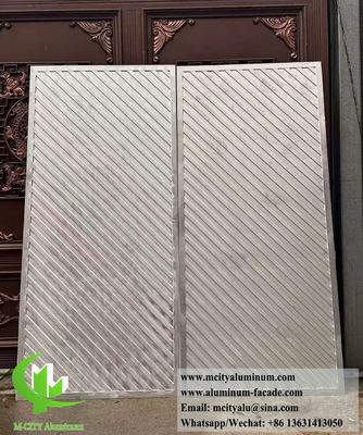 Buen precio Panel de pantalla de aluminio cortado con láser de 10 mm de espesor con acabado con recubrimiento en polvo para puertas y fachadas en línea