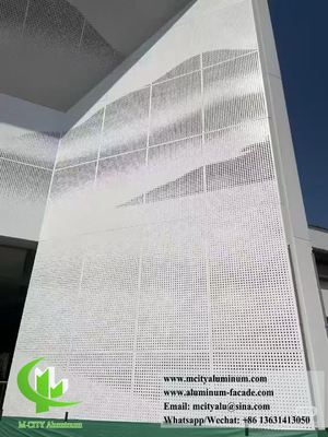 Buen precio Paneles de revestimiento de fachada de aluminio de chapa perforada Decoración arquitectónica en línea