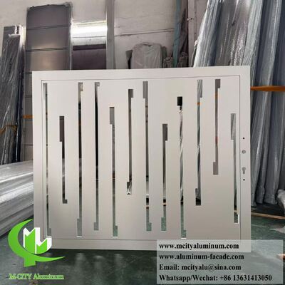 Buen precio Panel de valla de aluminio de 3 mm de grosor con recubrimiento en polvo y patrones personalizados para decoración exterior en línea