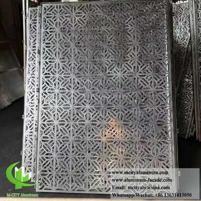 Buen precio 3 mm de espesor en polvo revestido de fachada de aluminio perforado con patrones personalizables para el panel de pantalla arquitectónica en línea