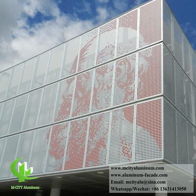 Buen precio Panel de fachada de aluminio perforado con revestimiento PVDF de aleación de aluminio 3003 con tamaño personalizado para revestimiento de paredes en línea