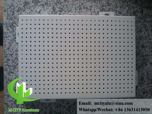 Buen precio Panel perforado de aluminio recubierto en polvo 1000x2000mm para revestimiento de fachada personalizable en línea