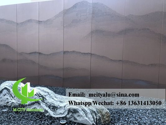 Buen precio Panel de aluminio arquitectónico perforado para revestimiento de fachada personalizado en línea