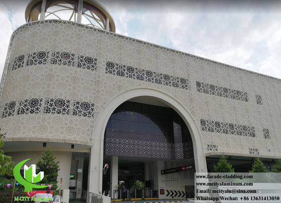 Buen precio Panel de fachada de aluminio perforado revestido con polvo anticorrosión con colores RAL personalizables en línea