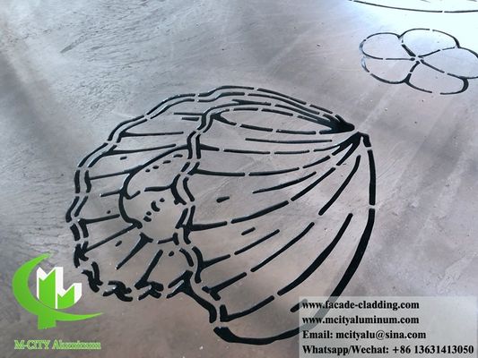 Buen precio Panel decorativo de aluminio tallado CNC con acabado en polvo en 1200x2400 mm para fachada arquitectónica en línea