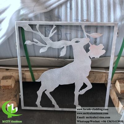 Buen precio Panel de revestimiento de fachada de aluminio cortado con láser con material 3003 y superficie con recubrimiento en polvo en línea