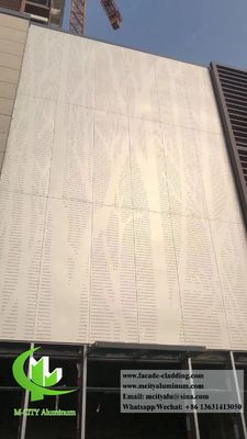 Buen precio Revestimiento metálico de 4 mm pantalla metálica perforada fachadas metálicas recubiertas en polvo de aluminio en línea