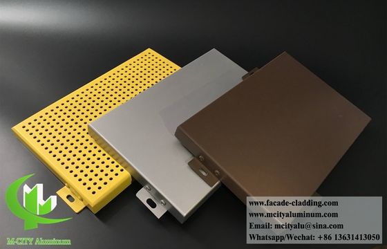 Buen precio Panel de aluminio sólido recubierto de polvo antirruja para revestimiento de fachada de tamaño personalizable en línea