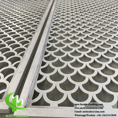 Buen precio Facade de aluminio perforado cortado con láser con garantía de color de 15 años y colores RAL personalizados en línea