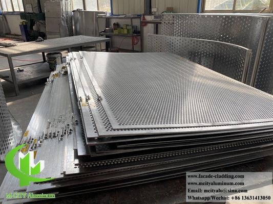 Buen precio Panel de fachada de aluminio perforado recubierto en polvo con patrones personalizables y grosor de 3 mm para decoración exterior en línea